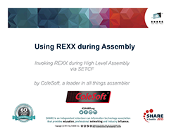 Using REXX during Assembly