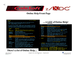 Getting Help in z/XDC